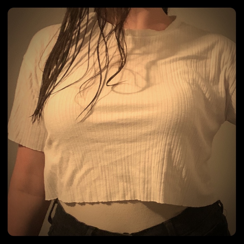 White Forever 21 Crop-Top